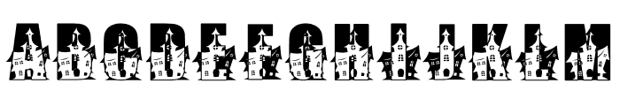 Castle Halloween Font LOWERCASE