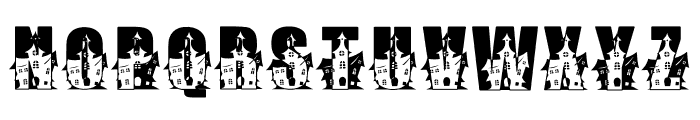 Castle Halloween Font LOWERCASE