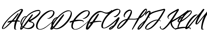 Casttelo Signature Italic Font UPPERCASE
