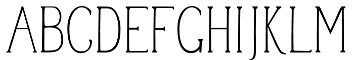 Casual Serif Regular Font UPPERCASE