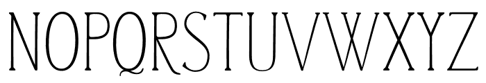 Casual Serif Regular Font UPPERCASE