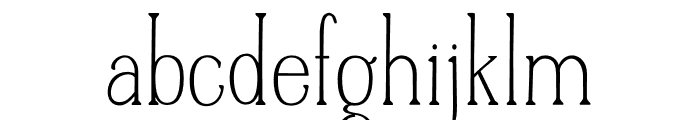 Casual Serif Regular Font LOWERCASE