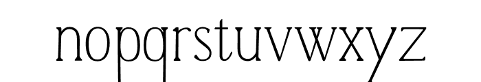 Casual Serif Regular Font LOWERCASE