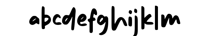 Casual Sketchy Font LOWERCASE