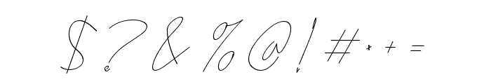 CasualScript Font OTHER CHARS