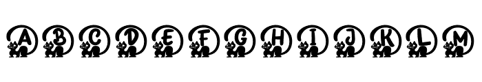 Cat Cat Monogram Font LOWERCASE