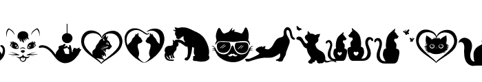 Cat Doodle Font Font LOWERCASE