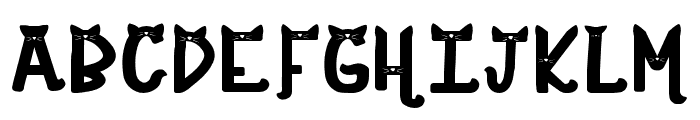 Cat Ear Font BP Regular Font UPPERCASE
