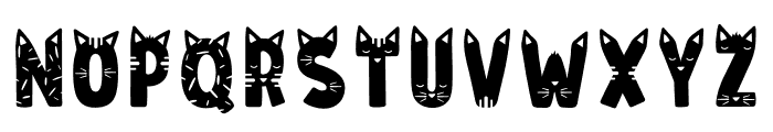 Cat Lady Font UPPERCASE