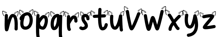 Cat Meow Ear Font LOWERCASE