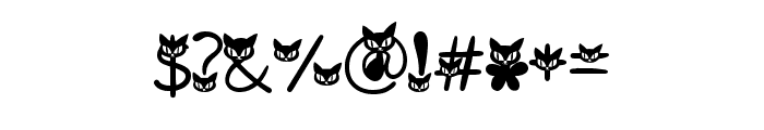 Cat Mischievous Regular Font OTHER CHARS
