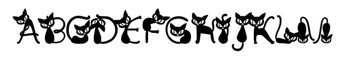 Cat Mischievous Regular Font LOWERCASE