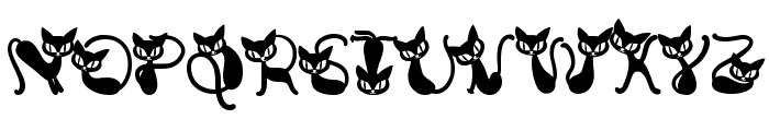Cat Mischievous Regular Font LOWERCASE