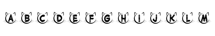 Cat Monogram Font UPPERCASE