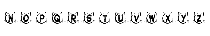 Cat Monogram Font UPPERCASE