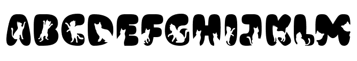 Cat Nite Solid Font LOWERCASE