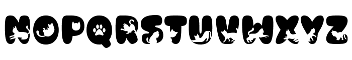 Cat Nite Solid Font LOWERCASE