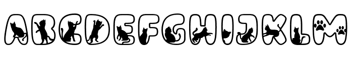 Cat Nite Font UPPERCASE