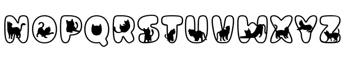 Cat Nite Font UPPERCASE