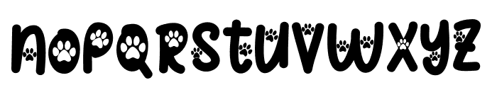 Cat Paw Font LOWERCASE