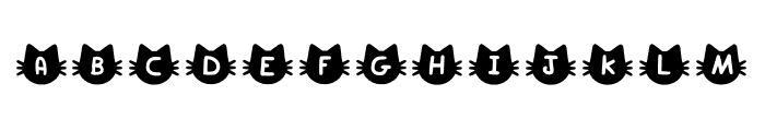 Cat Play Font UPPERCASE