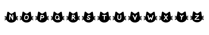 Cat Play Font UPPERCASE