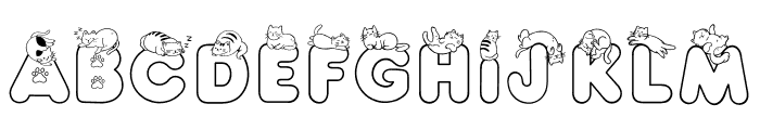 Cat Purr Font UPPERCASE