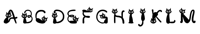 Cat Round Eyed Regular Font UPPERCASE