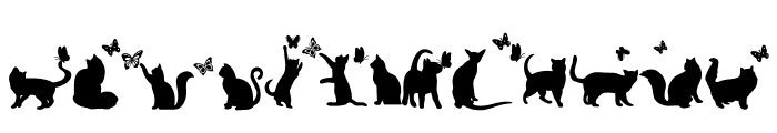 Cat Shadow Font UPPERCASE