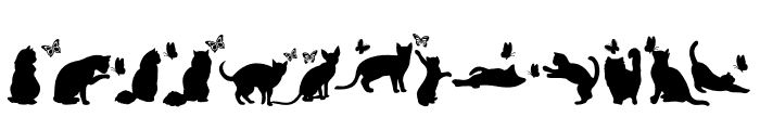 Cat Shadow Font UPPERCASE