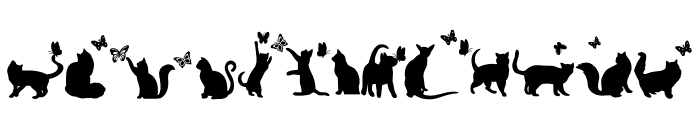 Cat Shadow Font LOWERCASE