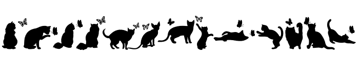 Cat Shadow Font LOWERCASE