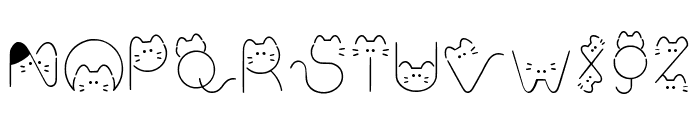 Cat Talk Regular Font LOWERCASE