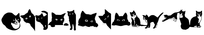 Cat cute Font UPPERCASE