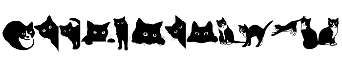 Cat cute Font LOWERCASE