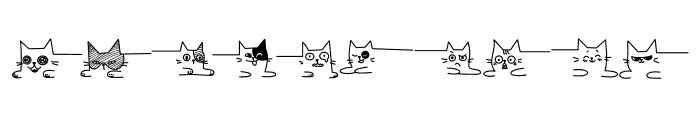 Cat faces Font OTHER CHARS