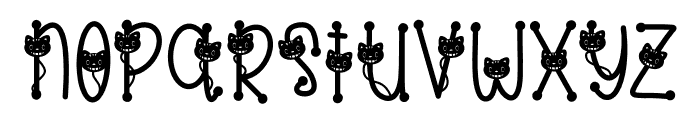 Cat funny Font LOWERCASE