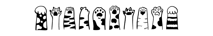 Cat paws Font OTHER CHARS