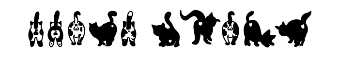 Cat posterior Font OTHER CHARS