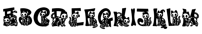 Cat skeleton FONT