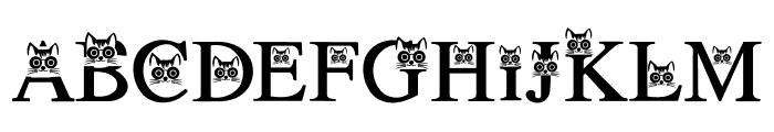 Cat summer Font UPPERCASE