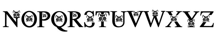 Cat summer Font UPPERCASE