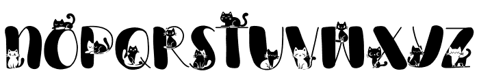CatCharacter Bold Font UPPERCASE