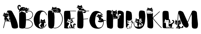 CatCharacter Bold Font LOWERCASE