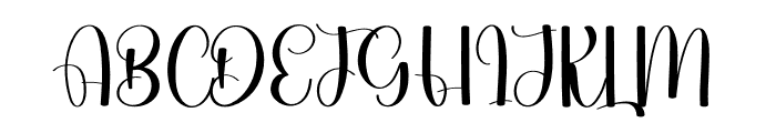 Cataline Signature Font UPPERCASE