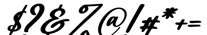 Catalish Huntera Italic Font OTHER CHARS