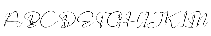 Catalistefa Signature Italic Font UPPERCASE