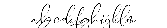 Catalistefa Signature Italic Font LOWERCASE