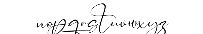 Catalistefa Signature Italic Font LOWERCASE