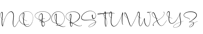 Catalistefa Signature Font UPPERCASE